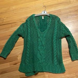 Womens Pilcro Green V Neck Sweater Size Medium